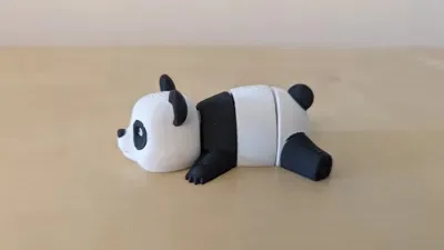 🐼 Panda articulé – porte-clés