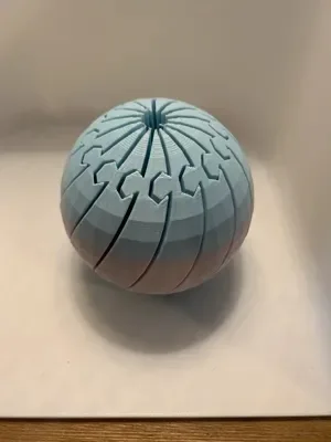 🌀 Balle anti-stress torsadée – Impression 3D