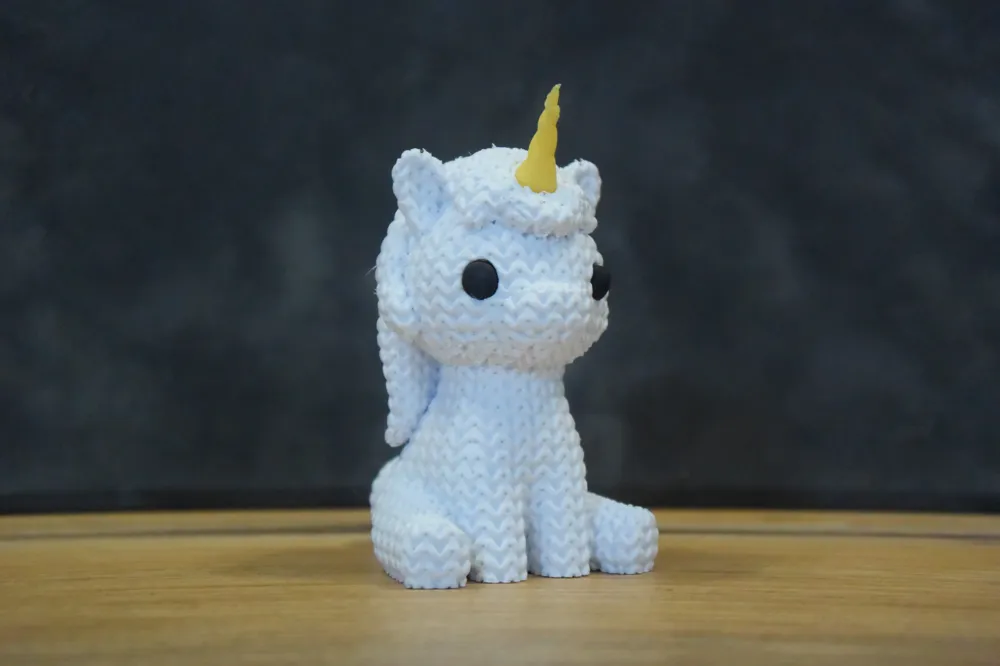 🦄 Licorne effet tricot – Impression 3D