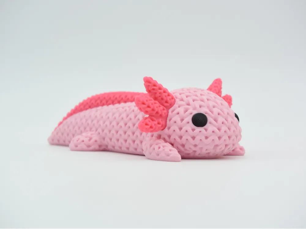 🩷 Axolotl effet tricot – Impression 3D