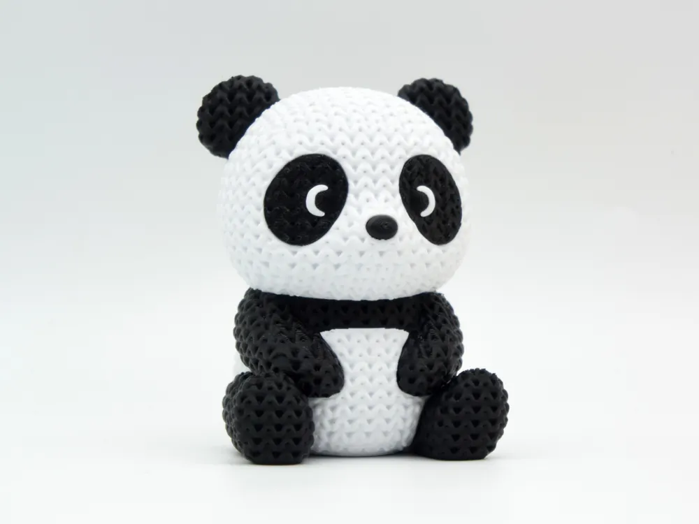 🐼 Panda effet tricot – Impression 3D