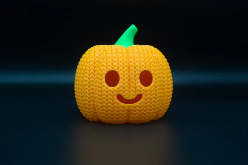 🎃 Citrouille d’Halloween effet tricot – Impression 3D