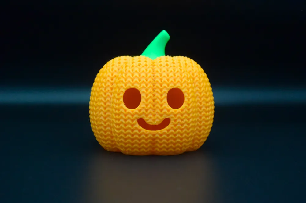 🎃 Citrouille d’Halloween effet tricot – Impression 3D