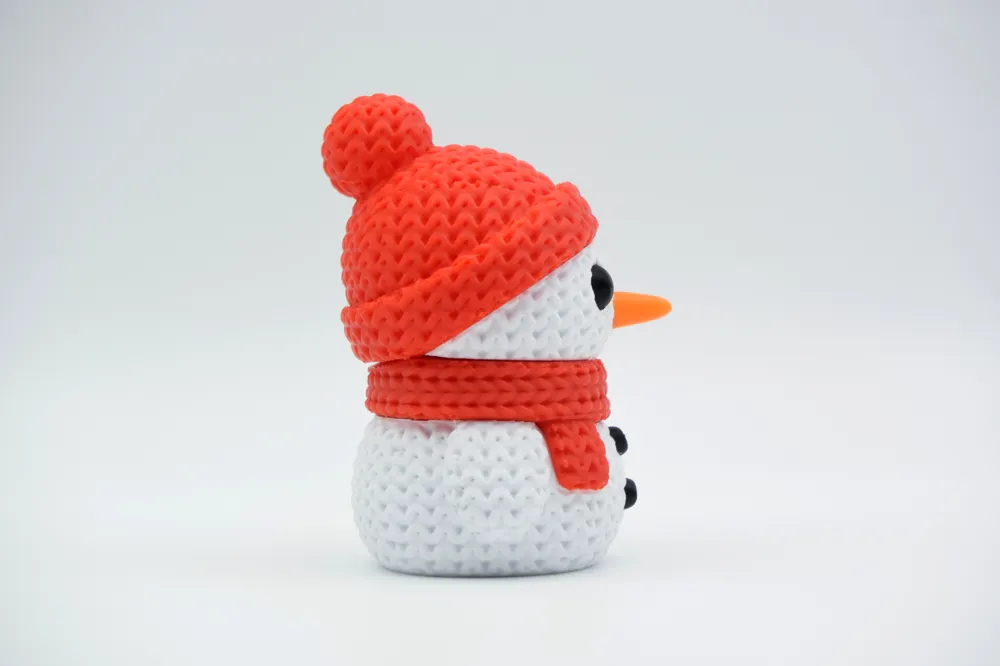☃️ Bonhomme de neige effet tricot – Impression 3D