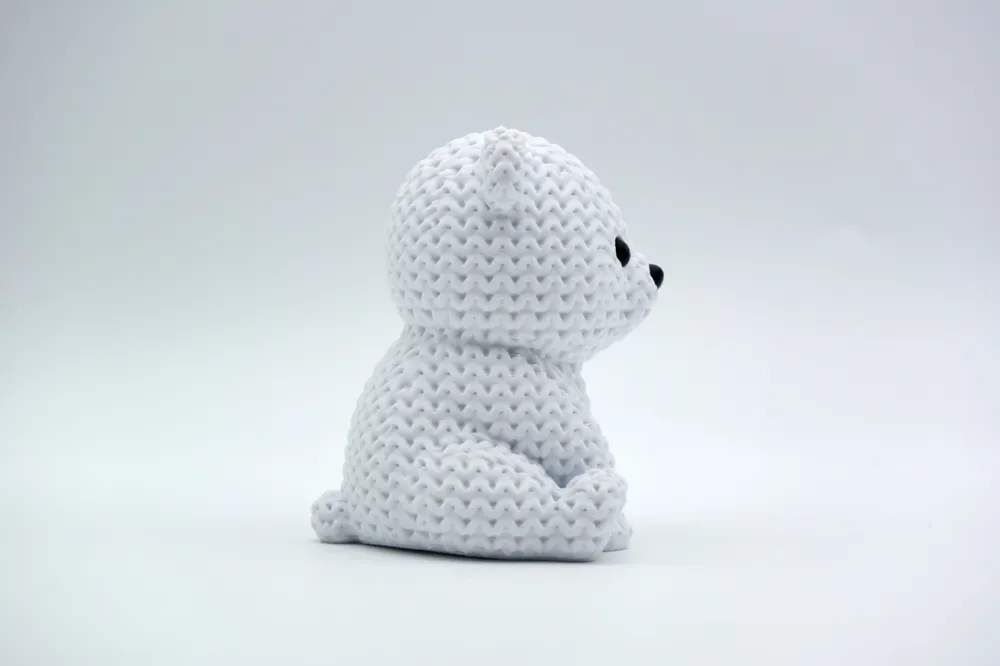 🐻‍❄️ Bébé ours polaire effet tricot – Impression 3D