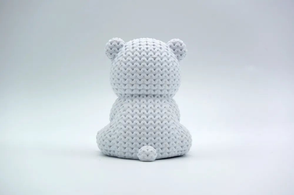 🐻‍❄️ Bébé ours polaire effet tricot – Impression 3D