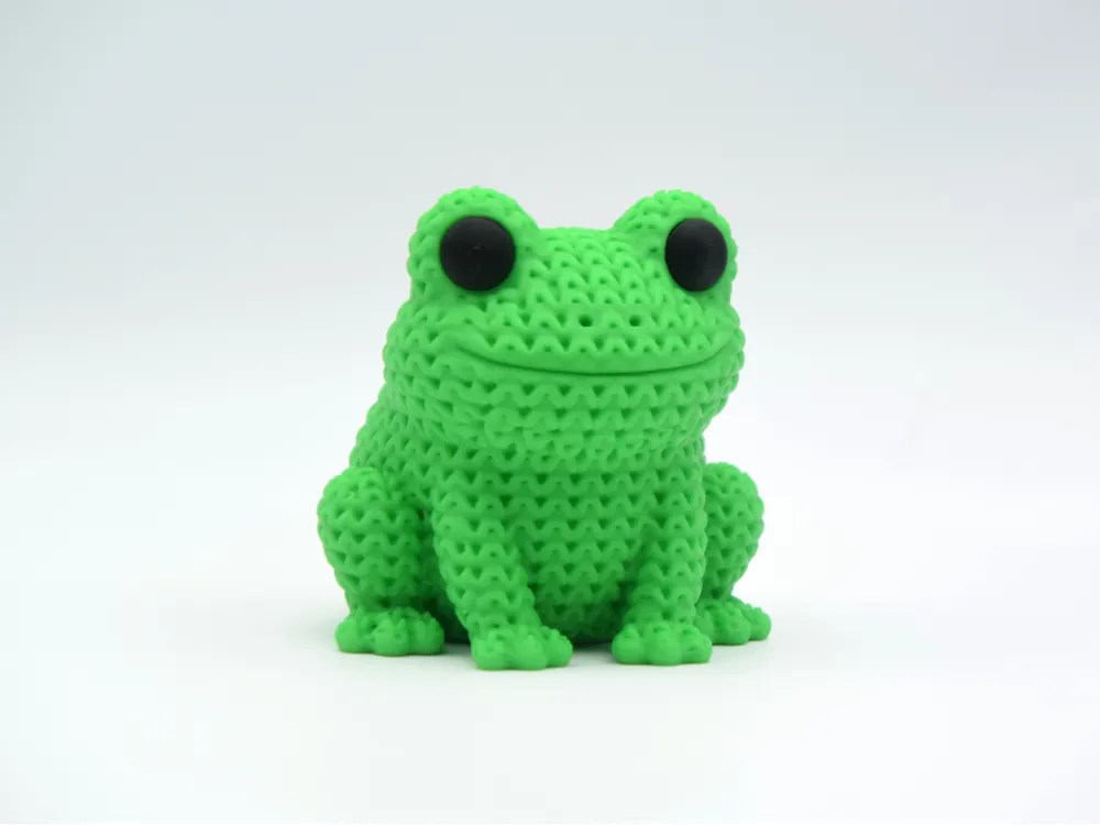 🐸 Grenouille effet tricot – Impression 3D