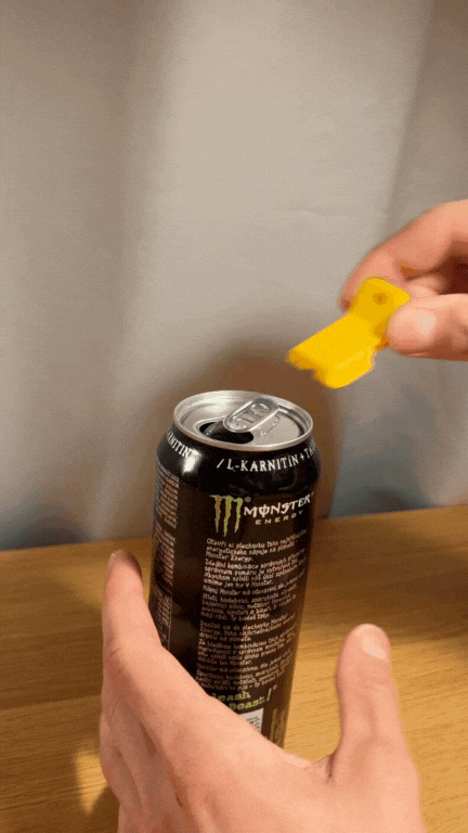 🥤 Ouvre-canette avec couvercle – V2