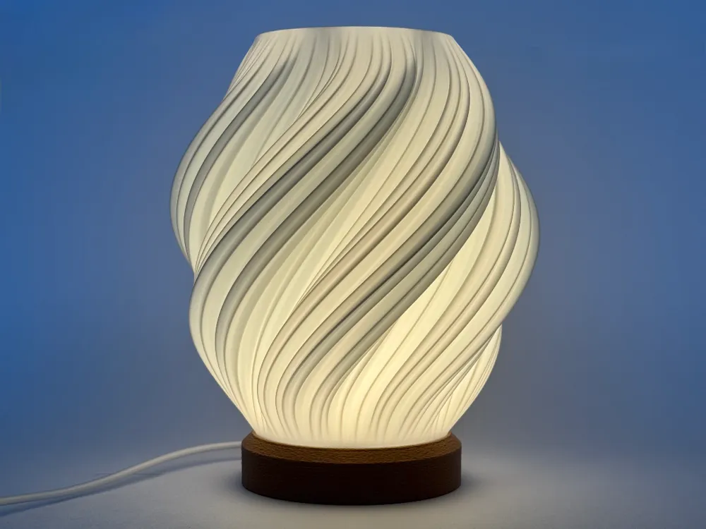 Abat-jour motif ondulé