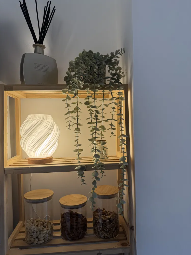 Abat-jour motif ondulé