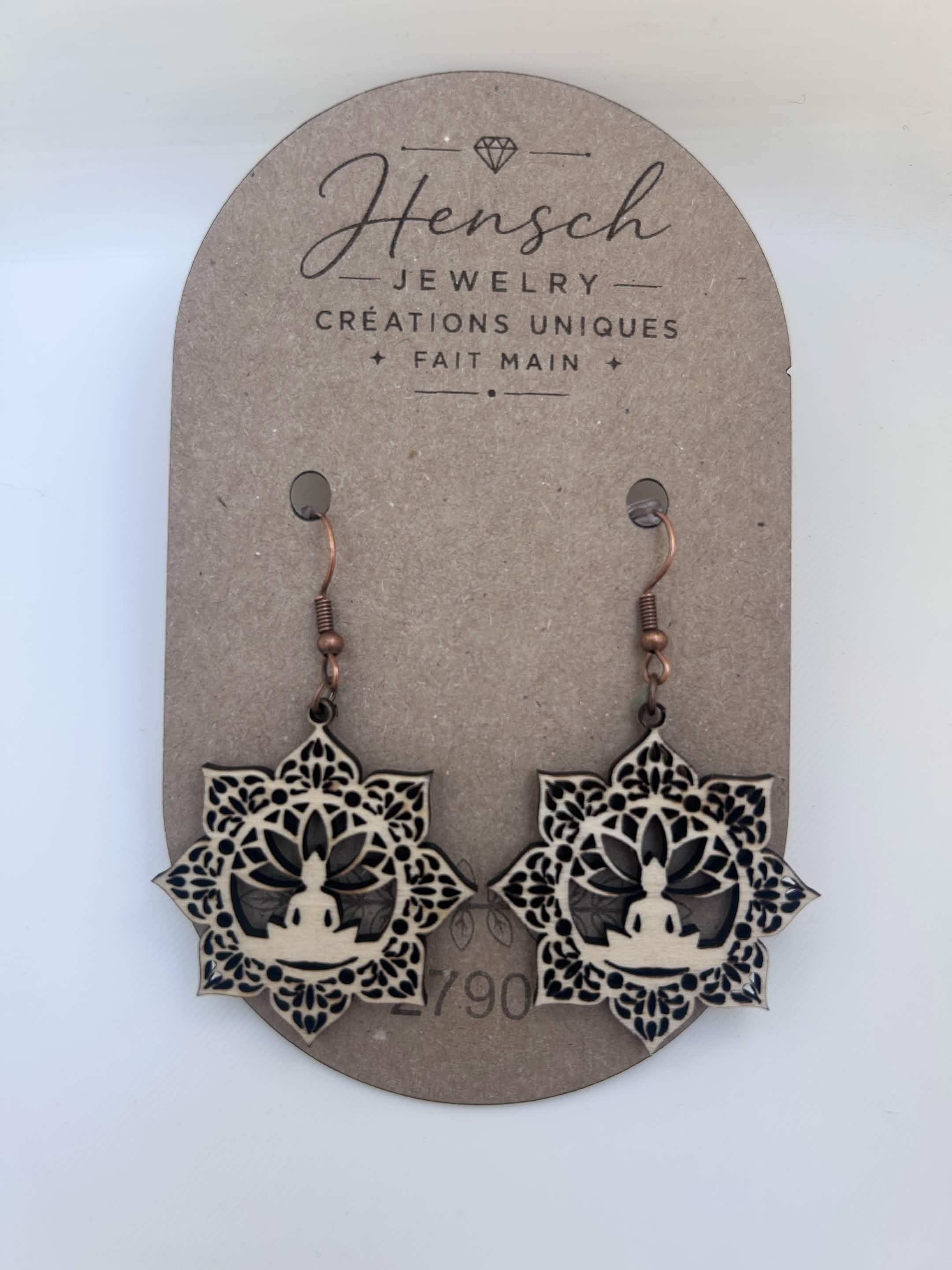 Boucles d'oreilles Lotus Zen – Réf. 2790