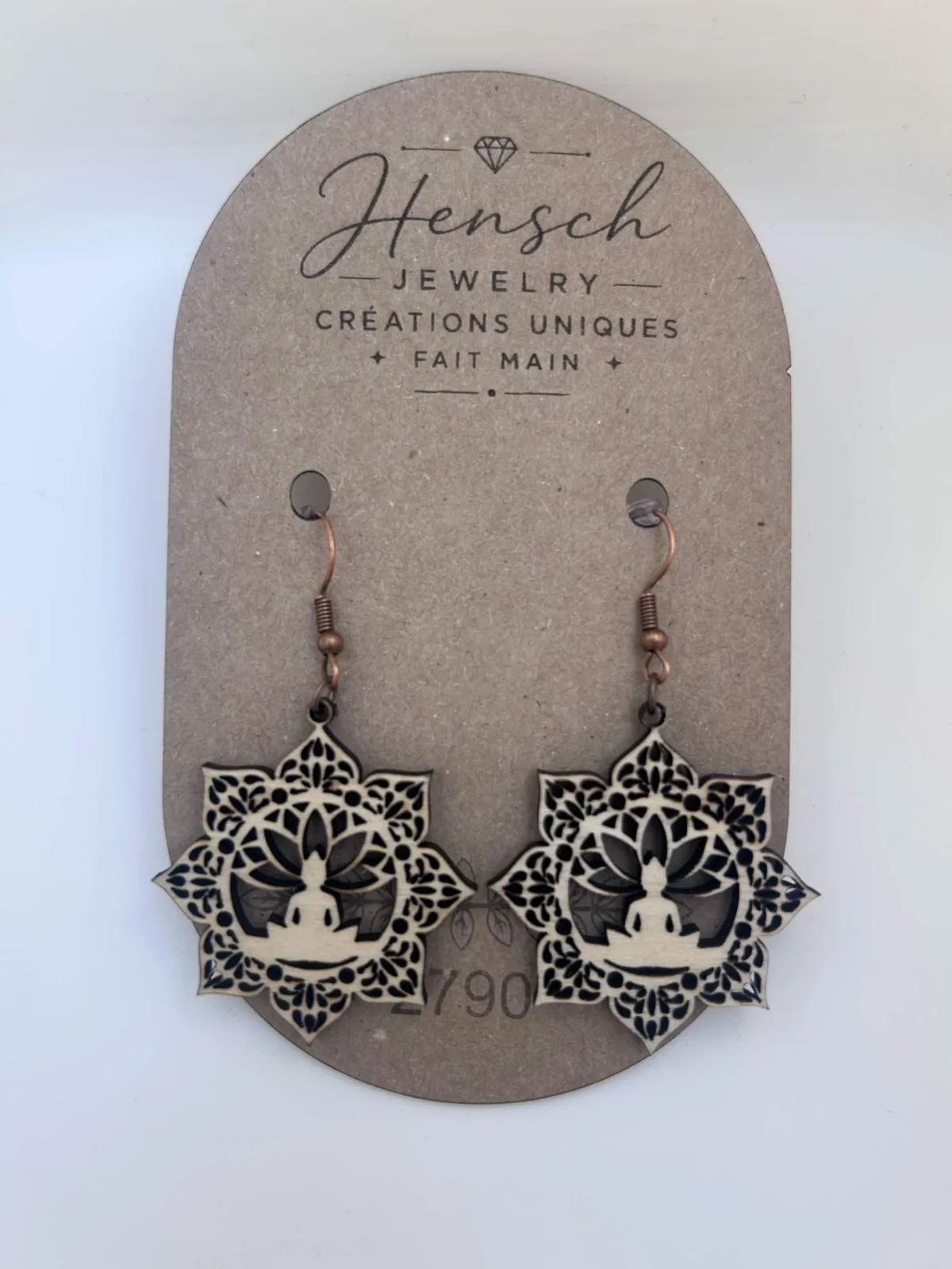 🌸 Boucles d’oreilles Lotus Zen – Réf. 2790