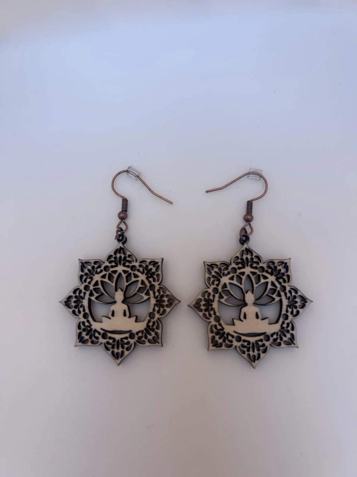 🌸 Boucles d’oreilles Lotus Zen – Réf. 2790
