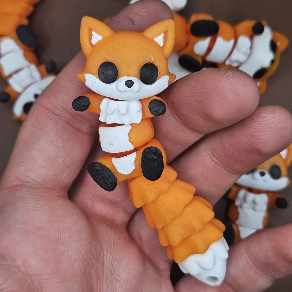 🦊 Porte-clés renard – Impression 3D