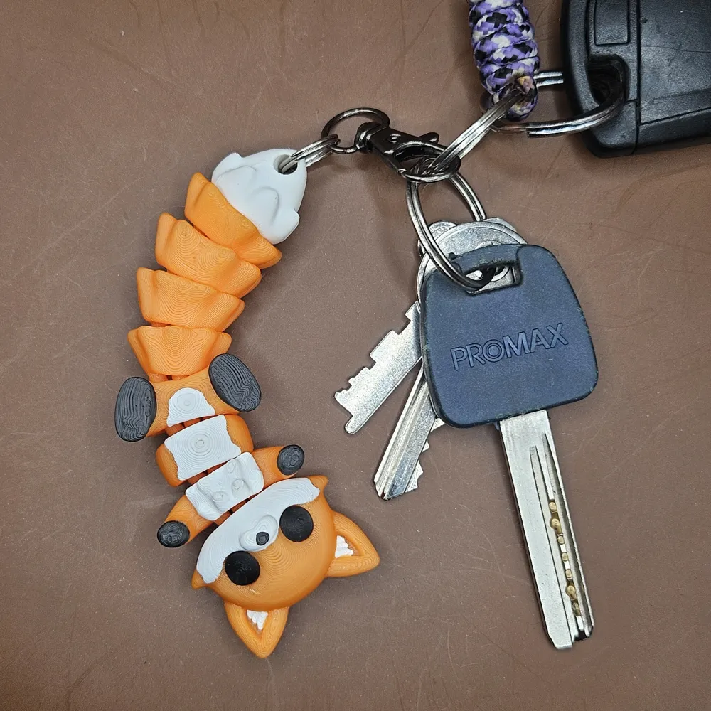 🦊 Porte-clés renard – Impression 3D