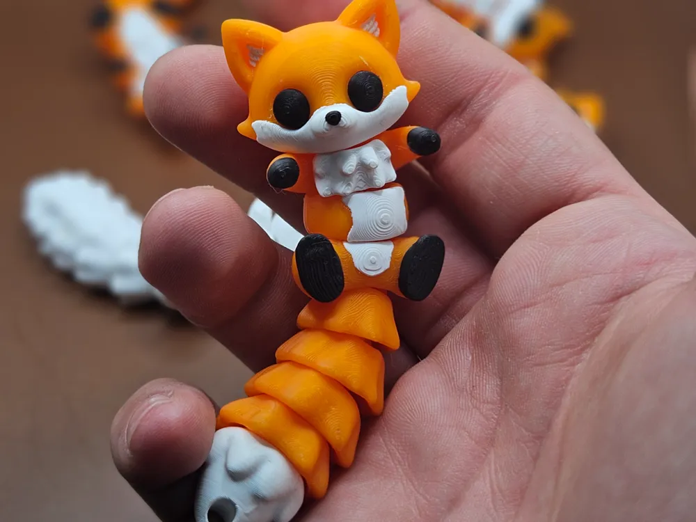 🦊 Porte-clés renard – Impression 3D