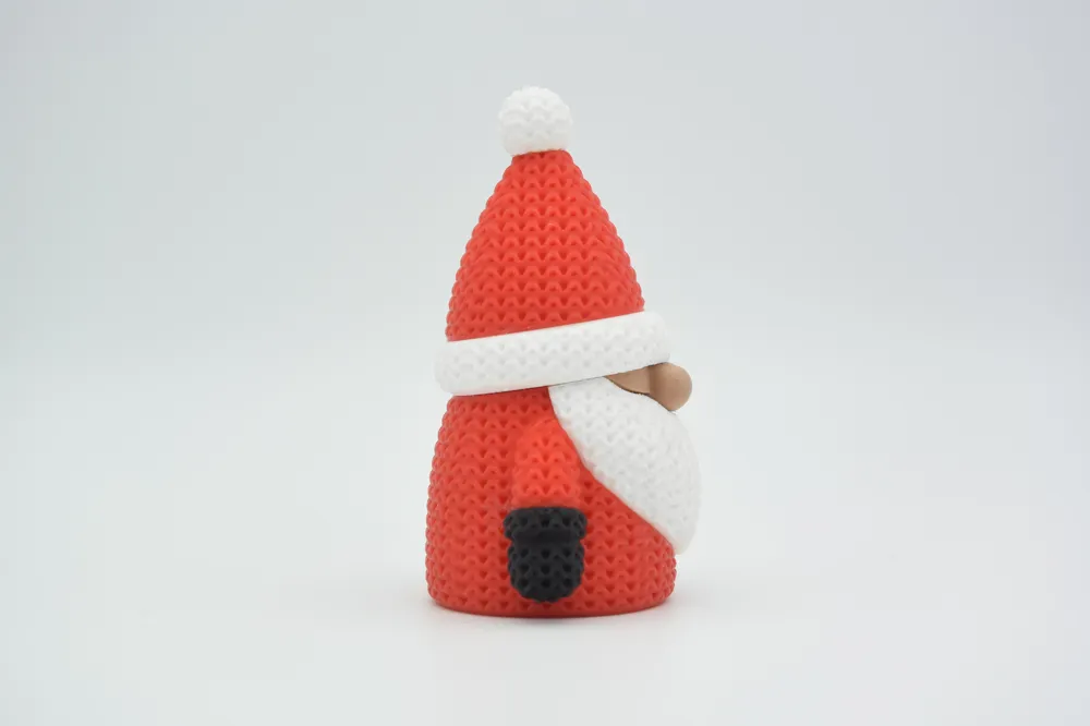 🎅 Gnome de Noël effet tricot – Impression 3D