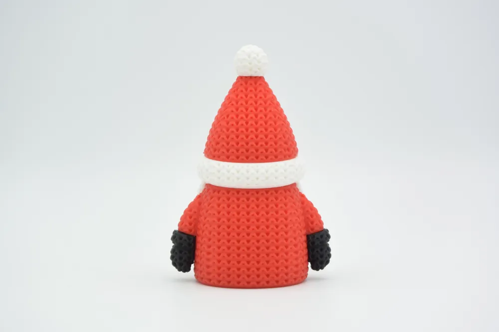 🎅 Gnome de Noël effet tricot – Impression 3D