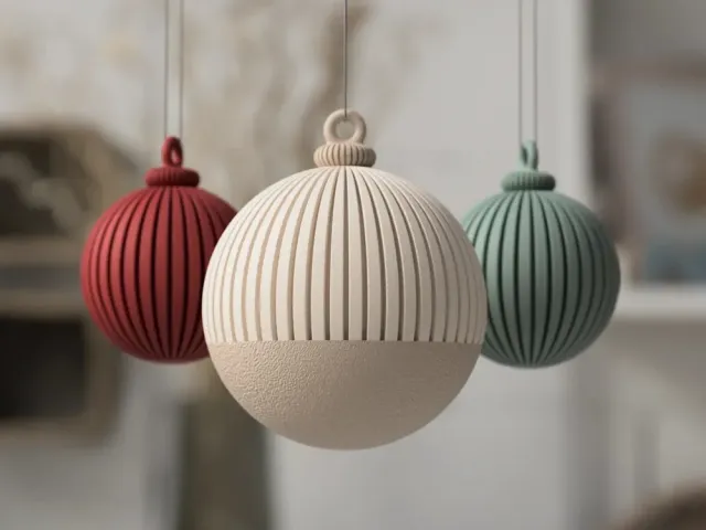 Boule de Noël Japandi – 70 mm
