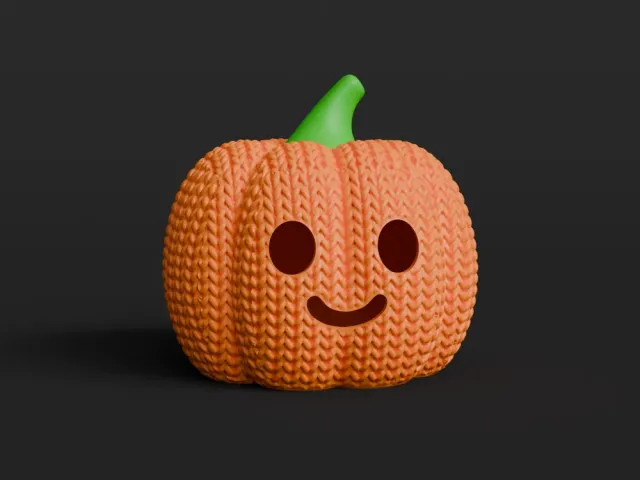 Citrouille d’Halloween effet tricot – Impression 3D
