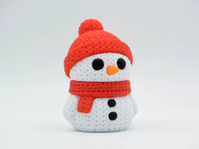 Bonhomme de neige effet tricot – Impression 3D